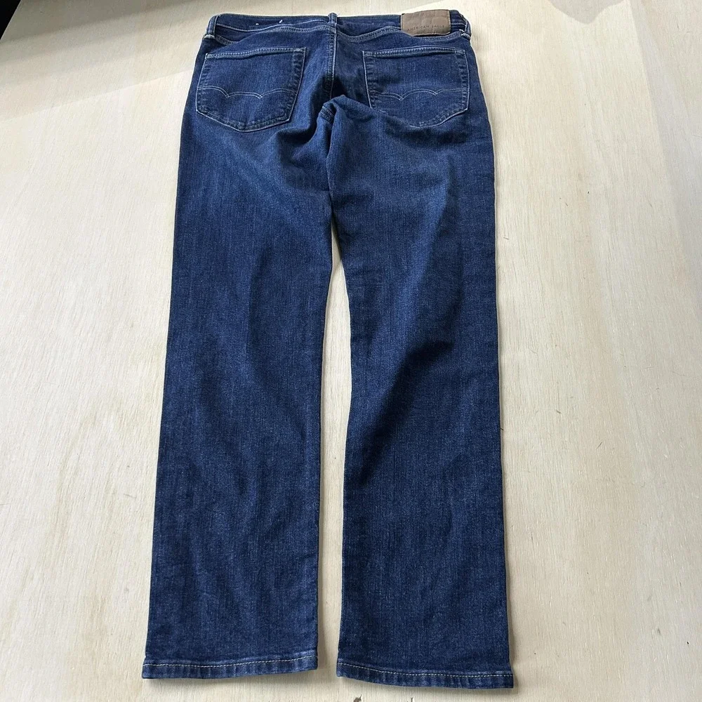 American Eagle Outfitters Airflex+ Jeans Mens 32x32 Blue Denim Slim Straight